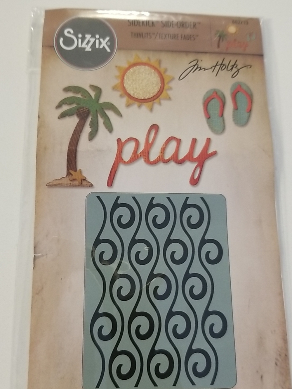 Sizzix Tim Holtz "Play" Beach Dies  And Embossing Folder